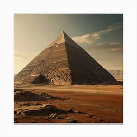 Pyramid Of Giza Canvas Print