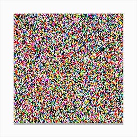 Colorful Sprinkles By Person Canvas Print