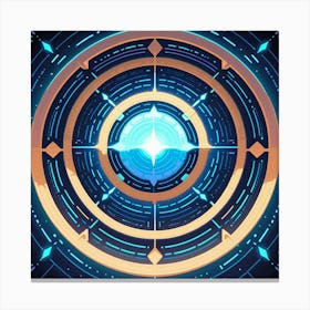 Futuristic Space Canvas Print