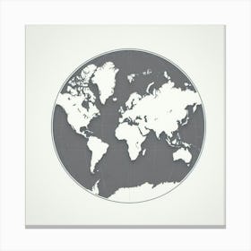 World Map 10 Canvas Print