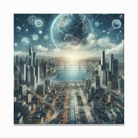 Retro Futurism Canvas Print