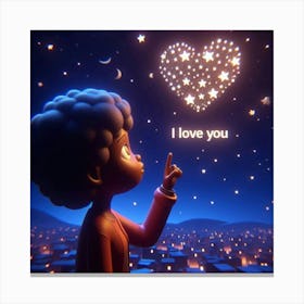 I Love You 5 Canvas Print