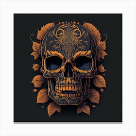 Day Of The Dead Skull Canvas Print