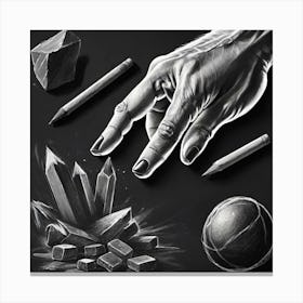 Chalk Drawing Canvas Print