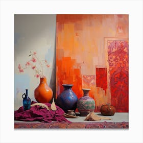 Moroccan Vases Canvas Print