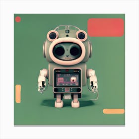 Robot Art Canvas Print