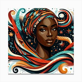 Astrynelle Celestial Portrait Canvas Print