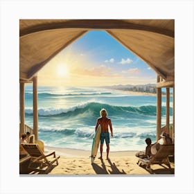 Surfer'S Paradise Canvas Print