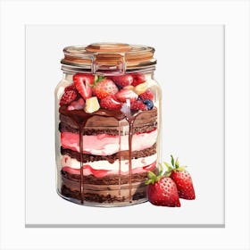 Cake In A Jar Canvas Print