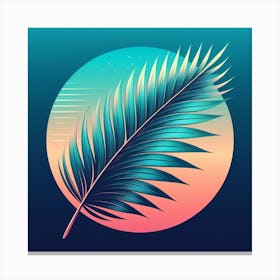 Palm leaf 3 Canvas Print