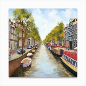 Amsterdam Canal 5 Canvas Print