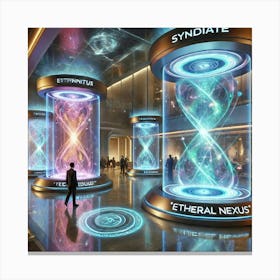 Ethereal Nexus Access Canvas Print