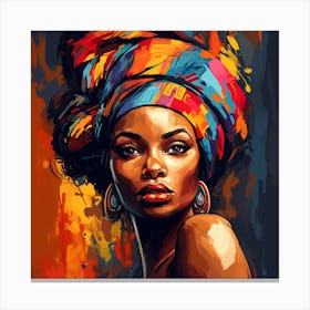 Afro-American Woman 6 Canvas Print