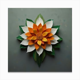 Paper Flower Canvas Print