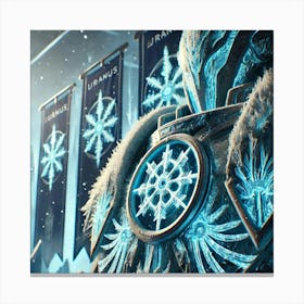 Frost Sigils Canvas Print