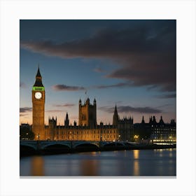 Big Ben At Dusk 1 Canvas Print