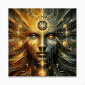 Face Of The Gods Canvas Print
