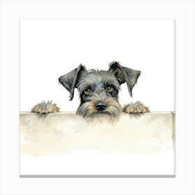 Standard Schnauzer Dog Canvas Print