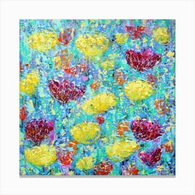 Abstract Flower Painting Canvas Print