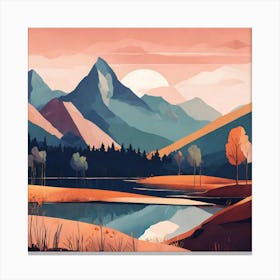 Landscape Painting 2 Canvas Print