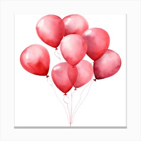 Red Balloons Canvas Print