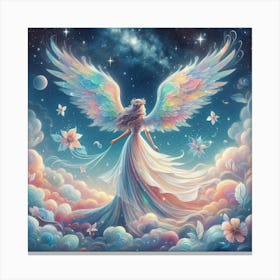 Angel With Wings 3 Canvas Print