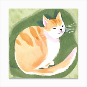 Orange Tabby Cat 4 Canvas Print