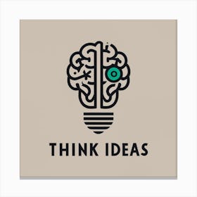 Think Ideas Logo Canvas Print
