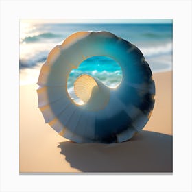 Sea Shell On The Beach, wild Canvas Print