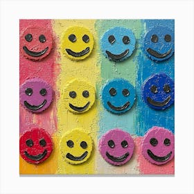 Smiley Faces Art 1 Canvas Print