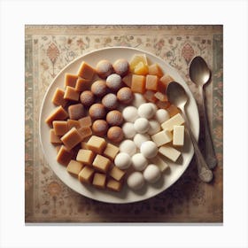 Plate Of Sweets Canvas Print