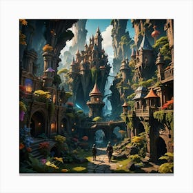 Fantasy City 2 Canvas Print