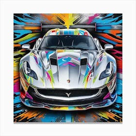 Splatter Car 7 Canvas Print