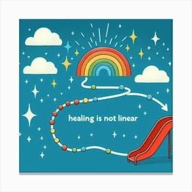 Healing Is Not Linear 2 Canvas Print