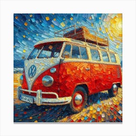 Volkswagen Pop-top Van Canvas Print