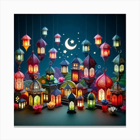 Ramadan Lanterns 2 Canvas Print