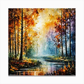 A forest of colors and feelings Canvas Print