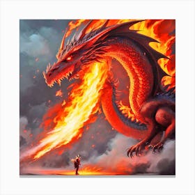 Fire Dragon 2 Canvas Print
