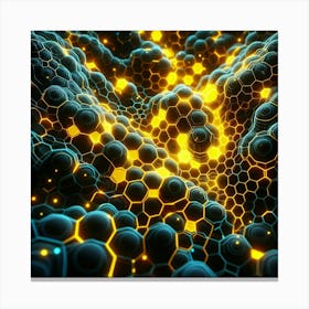 3d Rendering Of A Honeycomb Canvas Print