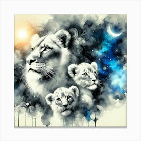 Wild Animal Illustration 130 Canvas Print