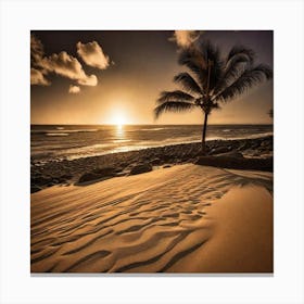 Sunset On The Beach 795 Canvas Print