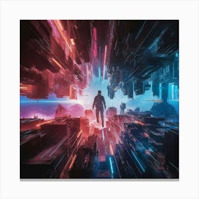 Futuristic Cityscape Canvas Print