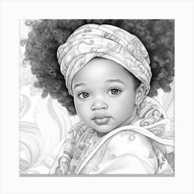 Afro Baby Canvas Print