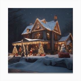 Christmas House 135 Canvas Print