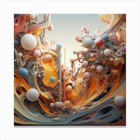 Abstract 3d Art 1 Canvas Print