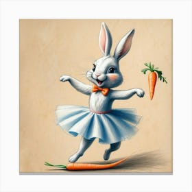 Bunny Dance 7 Canvas Print