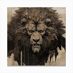 Lion Head 2 Canvas Print