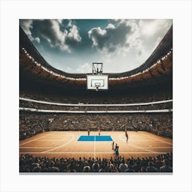 Basketball Court 28 Canvas Print