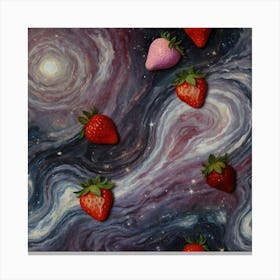 Default Painterly Masterpiece Cosmic Ambiance Vibrant Strawber 0 Canvas Print