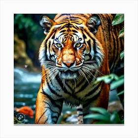 Tiger In The Jungle 1 Canvas Print